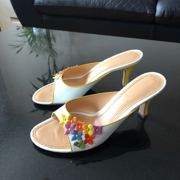 Authentic Louis Vuitton monogram floral mules - Picture 2 of 10